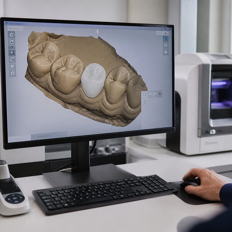 A crown being designed on screen